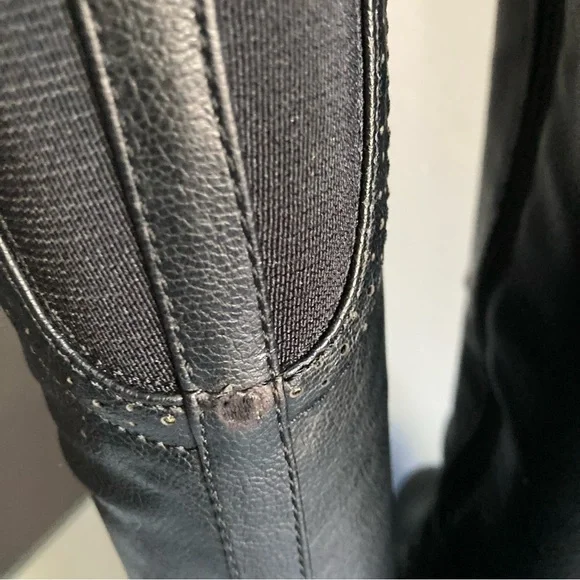 Black Laura Ashley Knee-High Boots - Picture 5 of 7